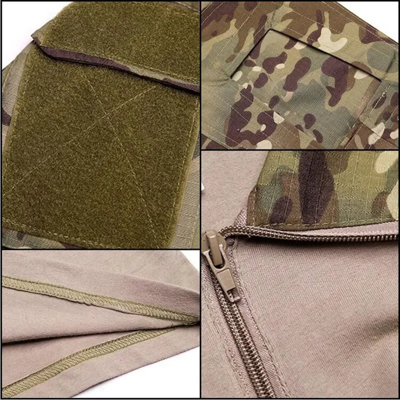 TactTee Outdoor Tactical Hiking Shirt — Military Camo