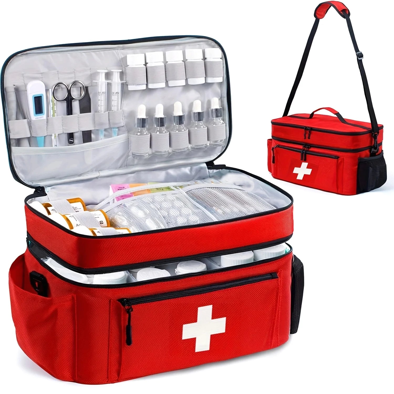 MedVault Pro Portable Emergency Medicine Storage Bag