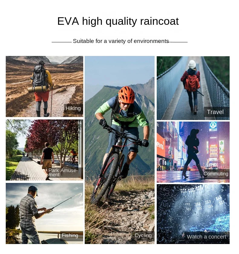 StormLayer EVA Waterproof Unisex Rain Poncho