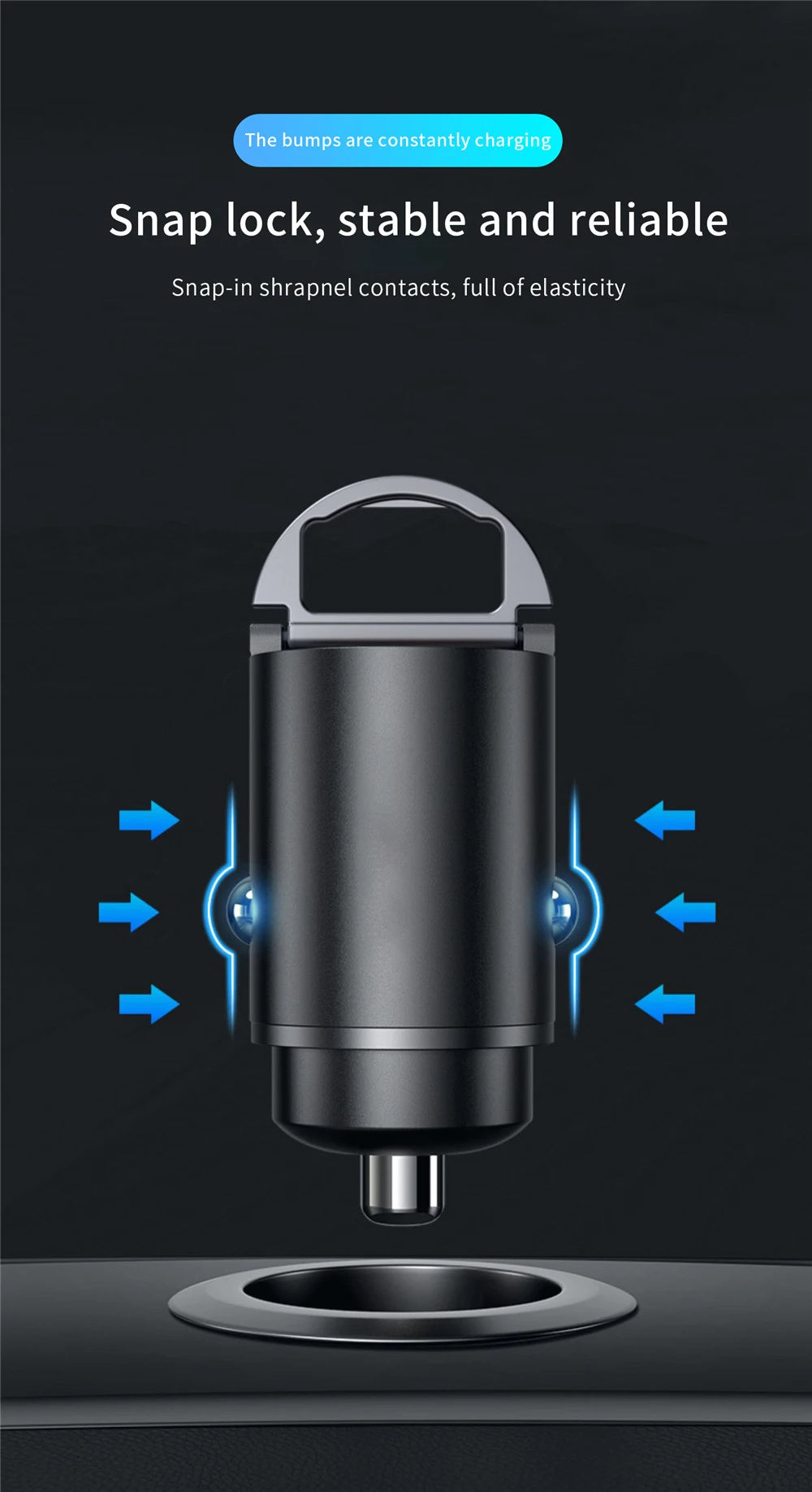 VoltDrive 200W PD Mini Car Fast Charger