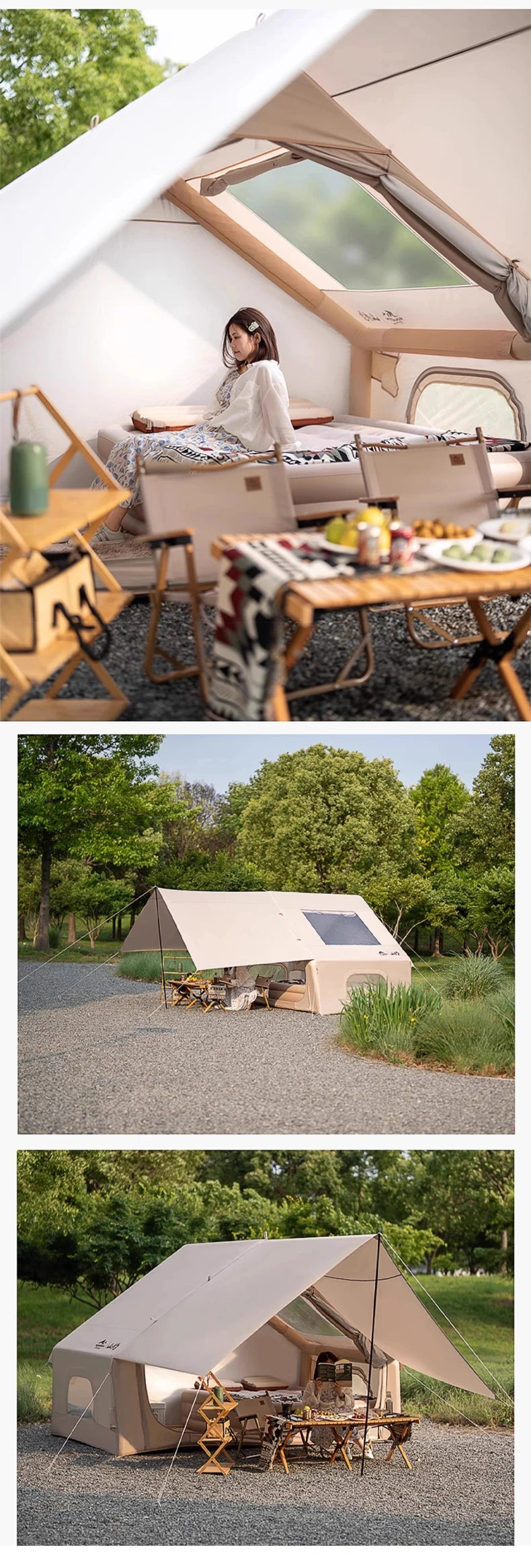 AirBase 2-in-1 Auto Inflatable Tent with Sunshade
