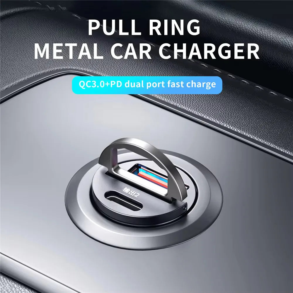 VoltDrive 200W PD Mini Car Fast Charger