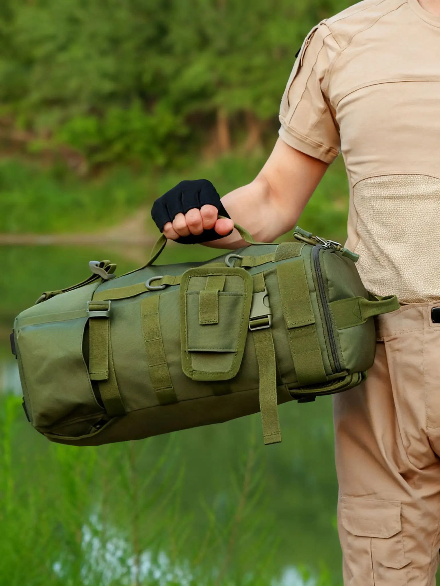 CastPack Tactical Fishing Backpack with Rod Holders