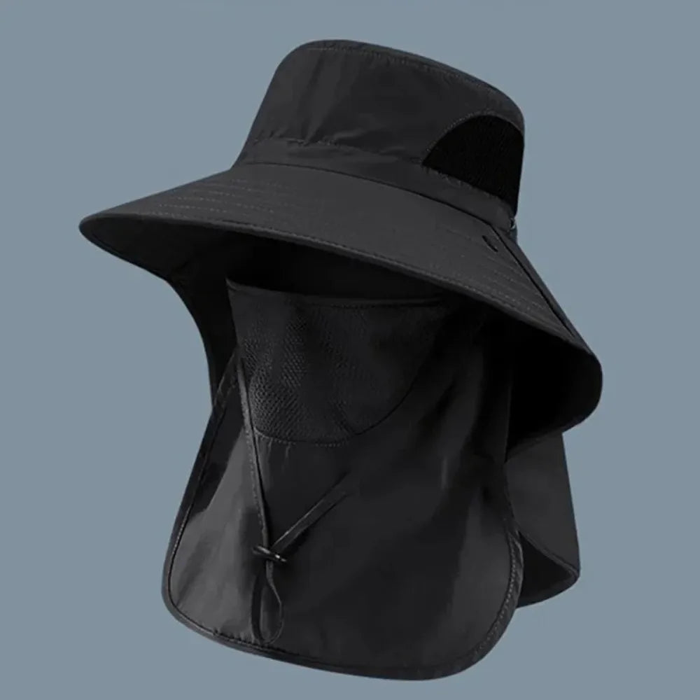 SunShield UV Protection Fishing Cap — Wide Brim Outdoor Hat