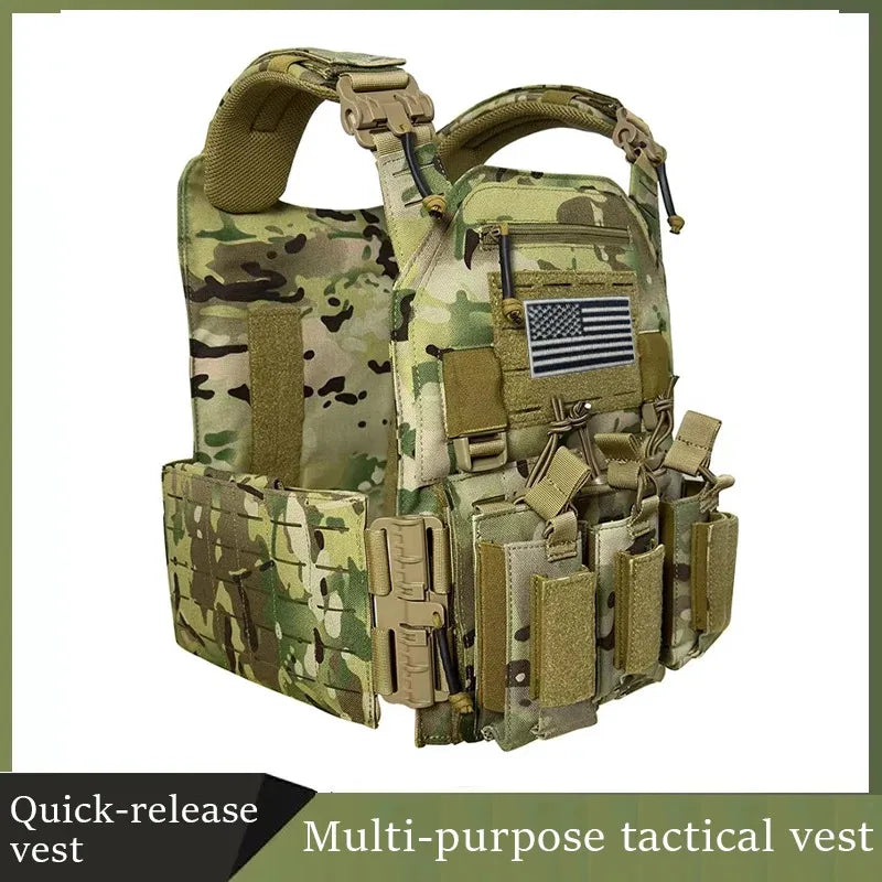 TactVault MOLLE Plate Carrier Tactical Vest