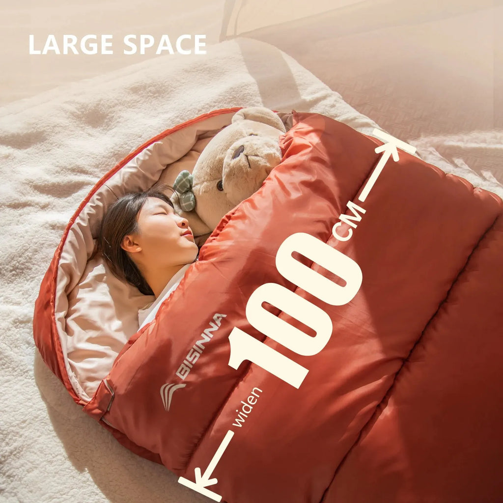 DreamBase Large 3-Season Camping Sleeping Bag — Lightweight